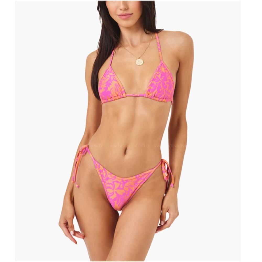 NWT *Space Women's Path To Paradise Lotus Bikini Top Size S